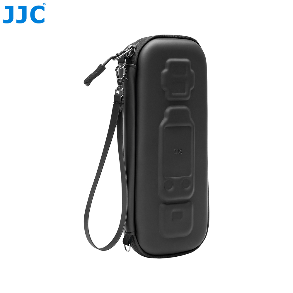 JJC Hard Shell Full coverage Case for Osmo Pocket 4P Splash-Proof Custom-Molded Velvet Lining Prevent Bumps Scratches with Quick-Release Carabiner Black - Image 7