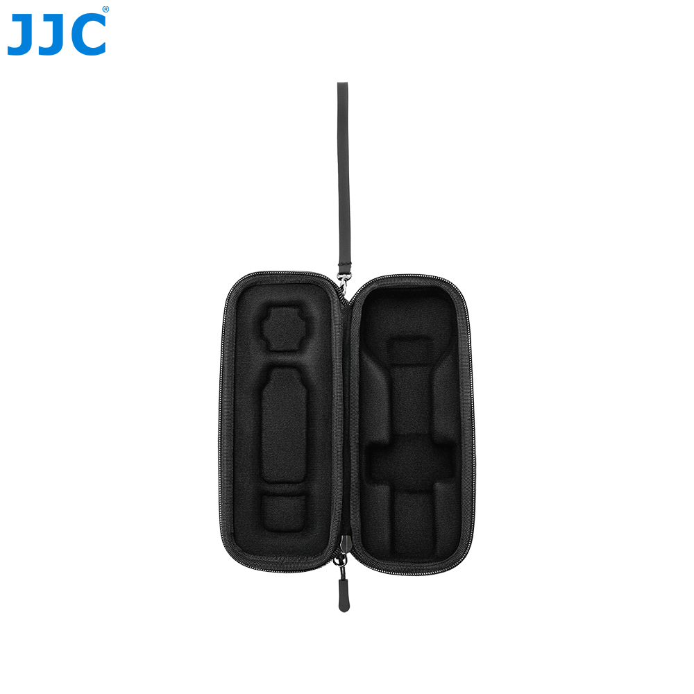 JJC Hard Shell Full coverage Case for Osmo Pocket 4P Splash-Proof Custom-Molded Velvet Lining Prevent Bumps Scratches with Quick-Release Carabiner Black - Image 4
