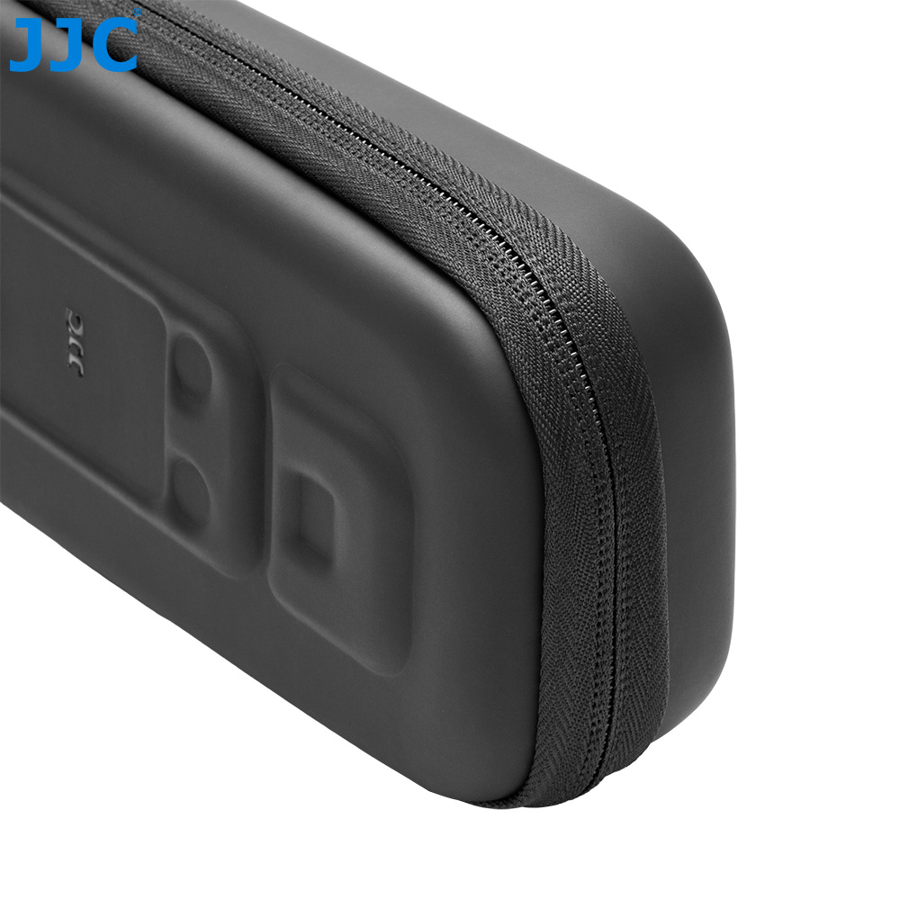 JJC Hard Shell Full coverage Case for Osmo Pocket 4P Splash-Proof Custom-Molded Velvet Lining Prevent Bumps Scratches with Quick-Release Carabiner Black - Image 6