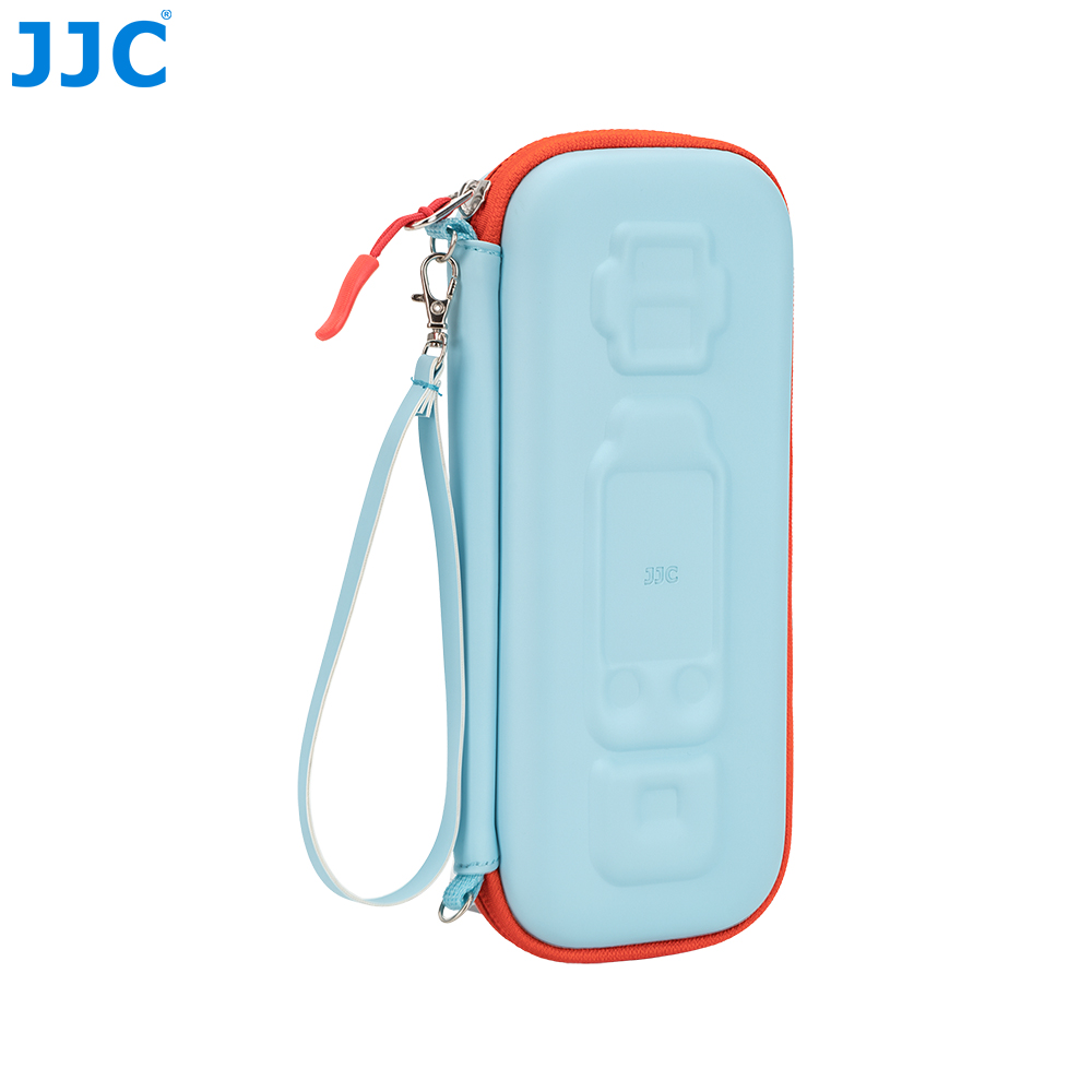 JJC Hard Shell Full coverage Case for Osmo Pocket 4P Splash-Proof Custom-Molded Velvet Lining Prevent Bumps Scratches with Quick-Release Carabiner Blue - Image 7