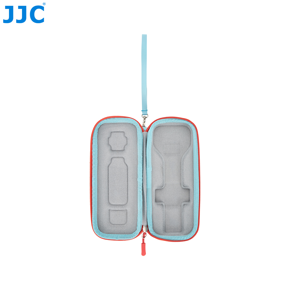 JJC Hard Shell Full coverage Case for Osmo Pocket 4P Splash-Proof Custom-Molded Velvet Lining Prevent Bumps Scratches with Quick-Release Carabiner Blue - Image 4
