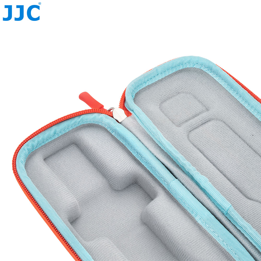 JJC Hard Shell Full coverage Case for Osmo Pocket 4P Splash-Proof Custom-Molded Velvet Lining Prevent Bumps Scratches with Quick-Release Carabiner Blue - Image 5