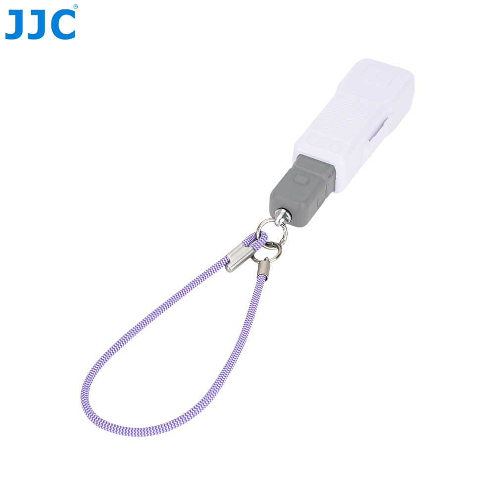 JJC Neck Strap for Osmo Pocket 4P Pocket 4 Pocket 3 Xtra Muse Insta360 Luna Ultra iPhone 17 Air Pro Max Adjustable 32-Spindle Round Cord Woven with Safety Cord Phone Tether Tab 1/4" Lanyard Screw Purple - Image 7