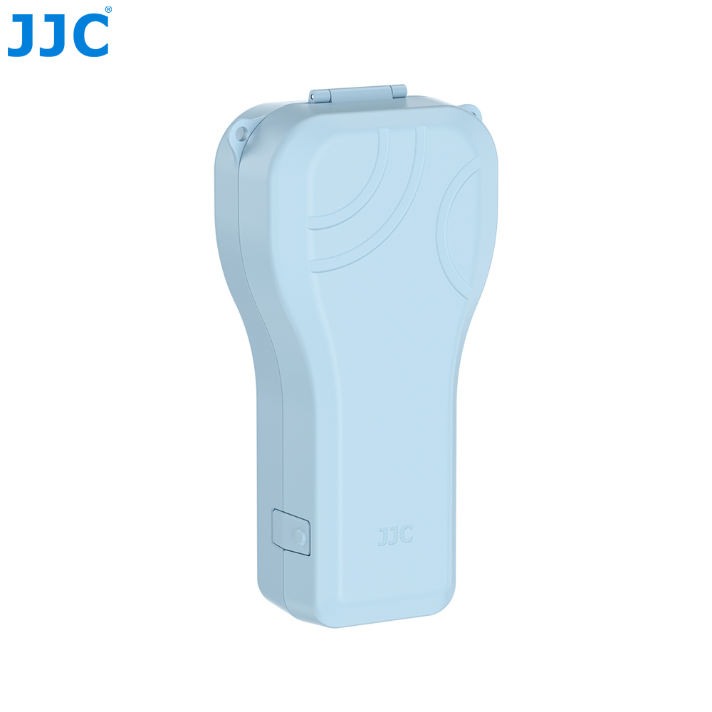 JJC Protective Case for Osmo Pocket 4P Gimbal Full Wrap High-Resilience Silicone Padding Spring Clip with 3 filter 2 TF card Slots Lanyard Hole Blue - Image 7