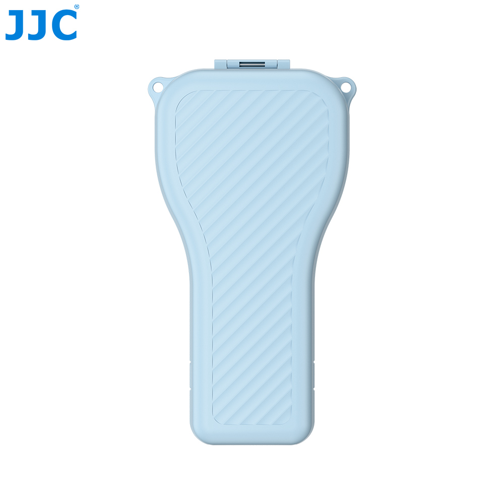 JJC Protective Case for Osmo Pocket 4P Gimbal Full Wrap High-Resilience Silicone Padding Spring Clip with 3 filter 2 TF card Slots Lanyard Hole Blue - Image 8
