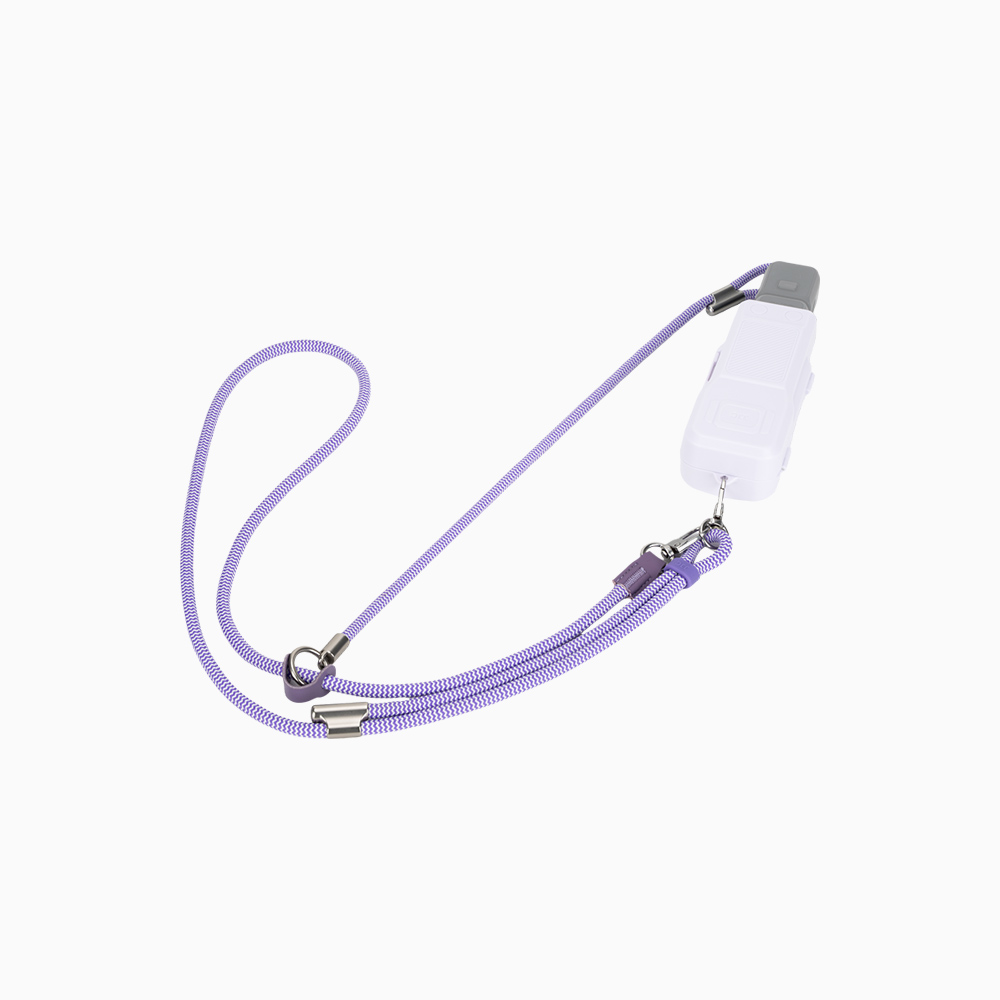 JJC Neck Strap for Osmo Pocket 4P Pocket 4 Pocket 3 Xtra Muse Insta360 Luna Ultra iPhone 17 Air Pro Max Adjustable 32-Spindle Round Cord Woven with Safety Cord Phone Tether Tab 1/4" Lanyard Screw Purple - Image 2