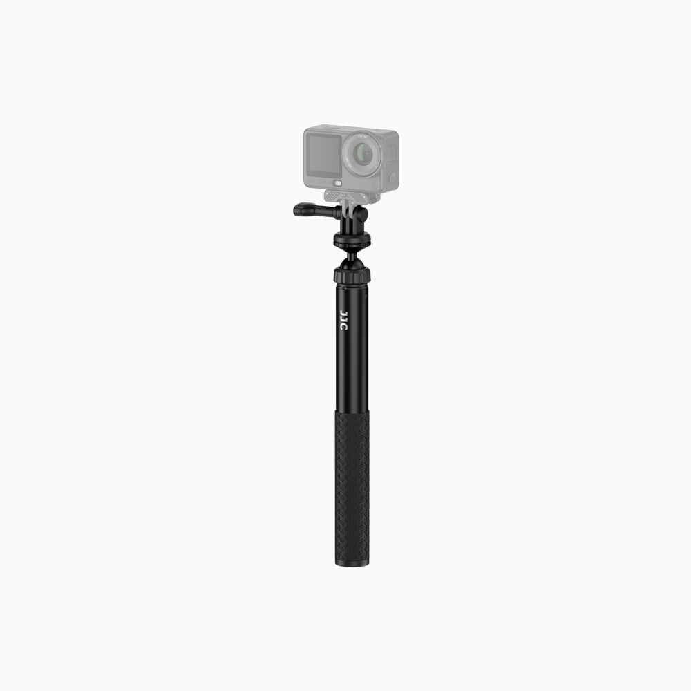 JJC Universal 3 Prong Selfie Stick for Osmo 360 II Isnta360 X6 X5 X4 Air Xtra Sphra 360 GoPro Hero 13 12 11 10 9 8 with Non-Slip Silicone Handle Multi-Angle Adjustable Ball Head 7 Stages 29-169 cm Extendable, 1/4“-20 Screw & Threaded Bottom with Lanyard Hole & Wrist Strap - Image 2