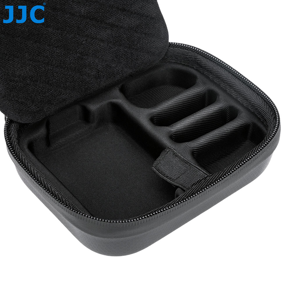 JJC Universal Compact Hard Shell Protective Case for Xtra Edge Atto DJI Action 6 5 Pro 4 Insta360 Ace Pro 2 GoPro Hero 13 12 11 etc. Action Camera Multiple Storage Layers Splash Proof with Battery Memory Card Accessory Slots Carabiner Wrist Strap - Image 5