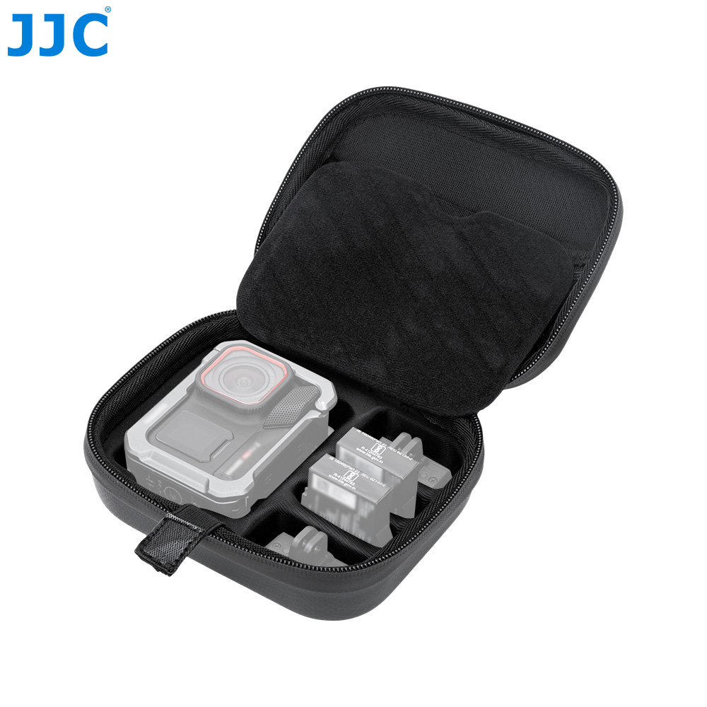 JJC Universal Compact Hard Shell Protective Case for Xtra Edge Atto DJI Action 6 5 Pro 4 Insta360 Ace Pro 2 GoPro Hero 13 12 11 etc. Action Camera Multiple Storage Layers Splash Proof with Battery Memory Card Accessory Slots Carabiner Wrist Strap - Image 6