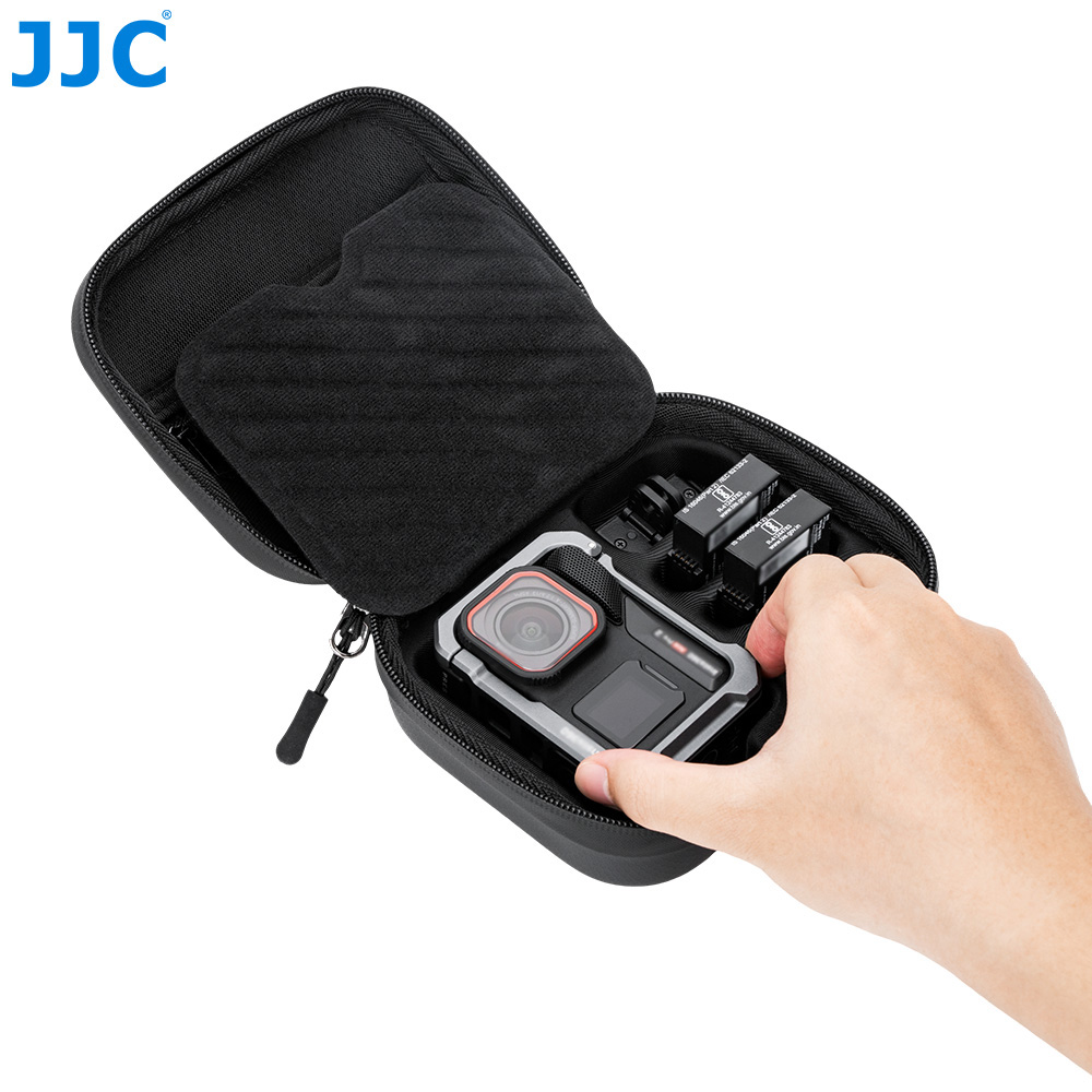 JJC Universal Compact Hard Shell Protective Case for Xtra Edge Atto DJI Action 6 5 Pro 4 Insta360 Ace Pro 2 GoPro Hero 13 12 11 etc. Action Camera Multiple Storage Layers Splash Proof with Battery Memory Card Accessory Slots Carabiner Wrist Strap - Image 7