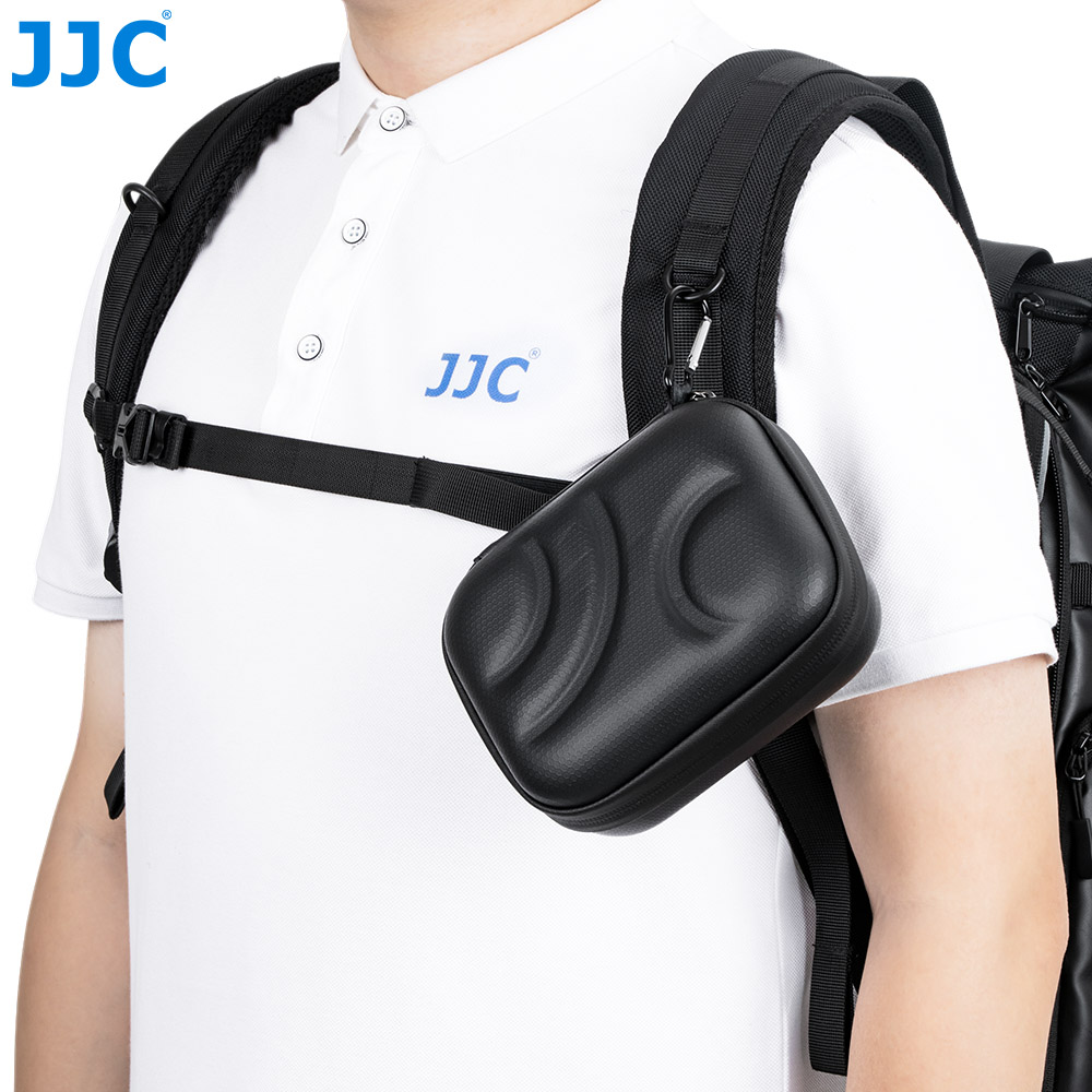 JJC Universal Compact Hard Shell Protective Case for Xtra Edge Atto DJI Action 6 5 Pro 4 Insta360 Ace Pro 2 GoPro Hero 13 12 11 etc. Action Camera Multiple Storage Layers Splash Proof with Battery Memory Card Accessory Slots Carabiner Wrist Strap - Image 9