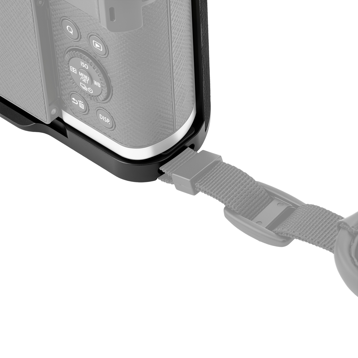 JJC Camera Grip for Panasonic LUMIX L10 Aluminum Frame Son-Slip Full Silicone Wrap Simulate Texture Grip with 1/4"-20 Threaded Hole Arca-Type Quick Release Plate Strap Hole - Image 9