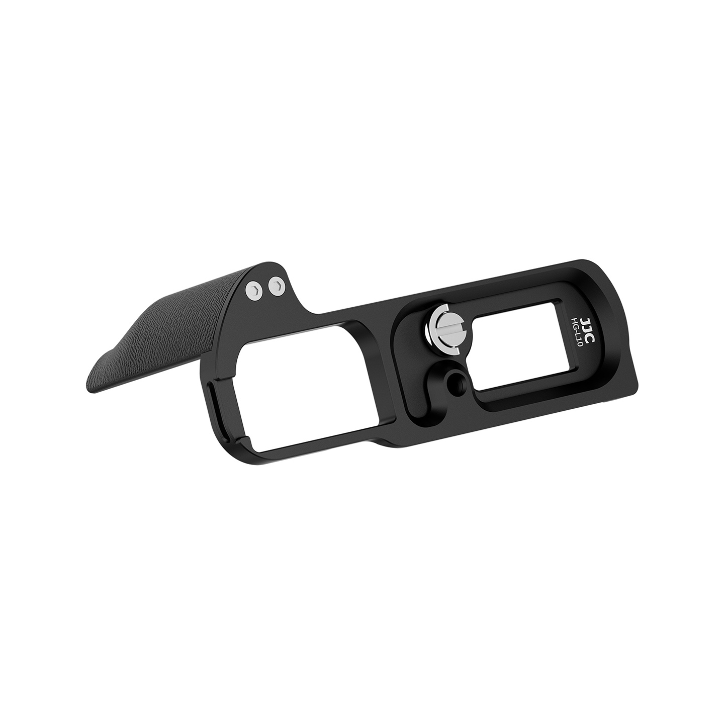 JJC Camera Grip for Panasonic LUMIX L10 Aluminum Frame Son-Slip Full Silicone Wrap Simulate Texture Grip with 1/4"-20 Threaded Hole Arca-Type Quick Release Plate Strap Hole - Image 4
