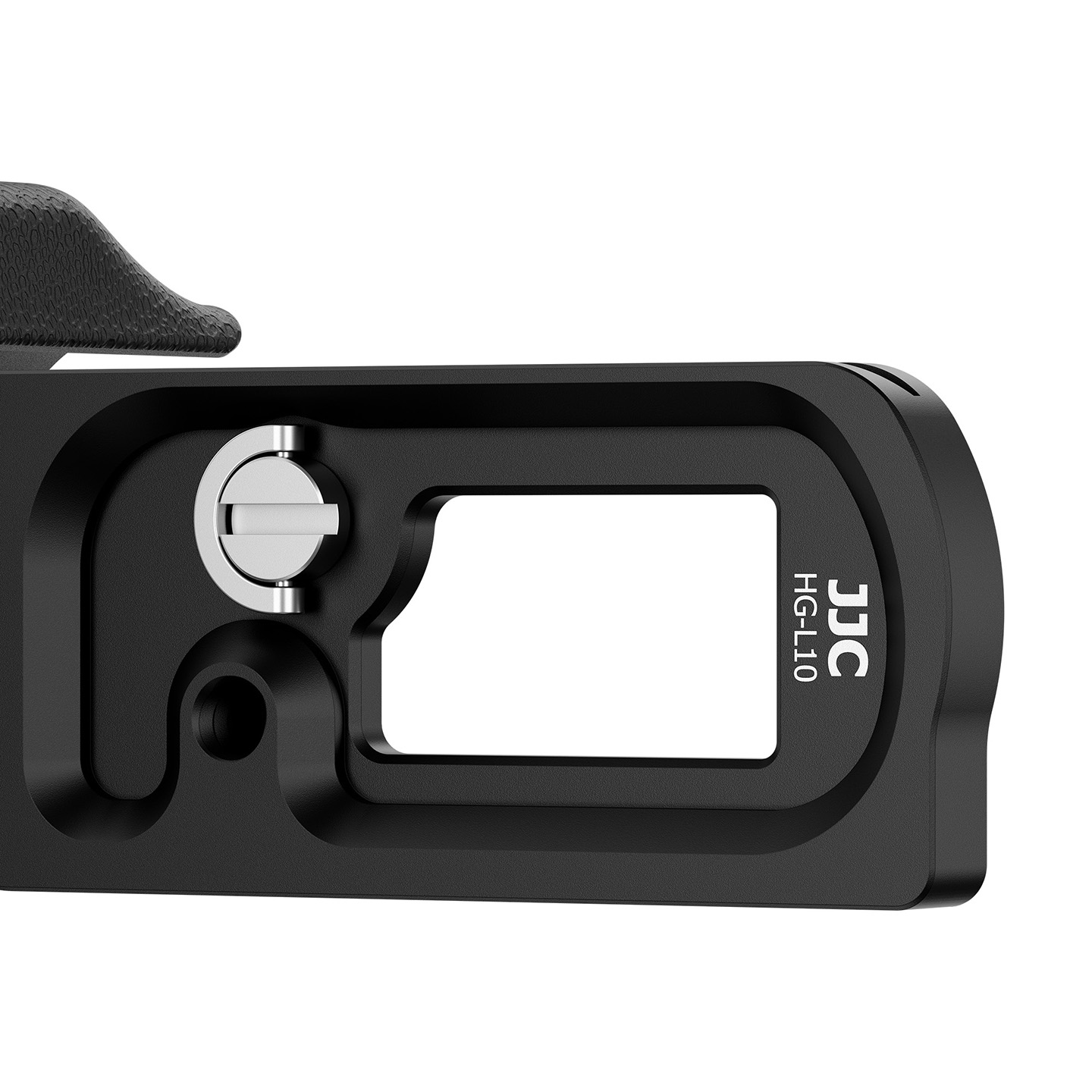 JJC Camera Grip for Panasonic LUMIX L10 Aluminum Frame Son-Slip Full Silicone Wrap Simulate Texture Grip with 1/4"-20 Threaded Hole Arca-Type Quick Release Plate Strap Hole - Image 6