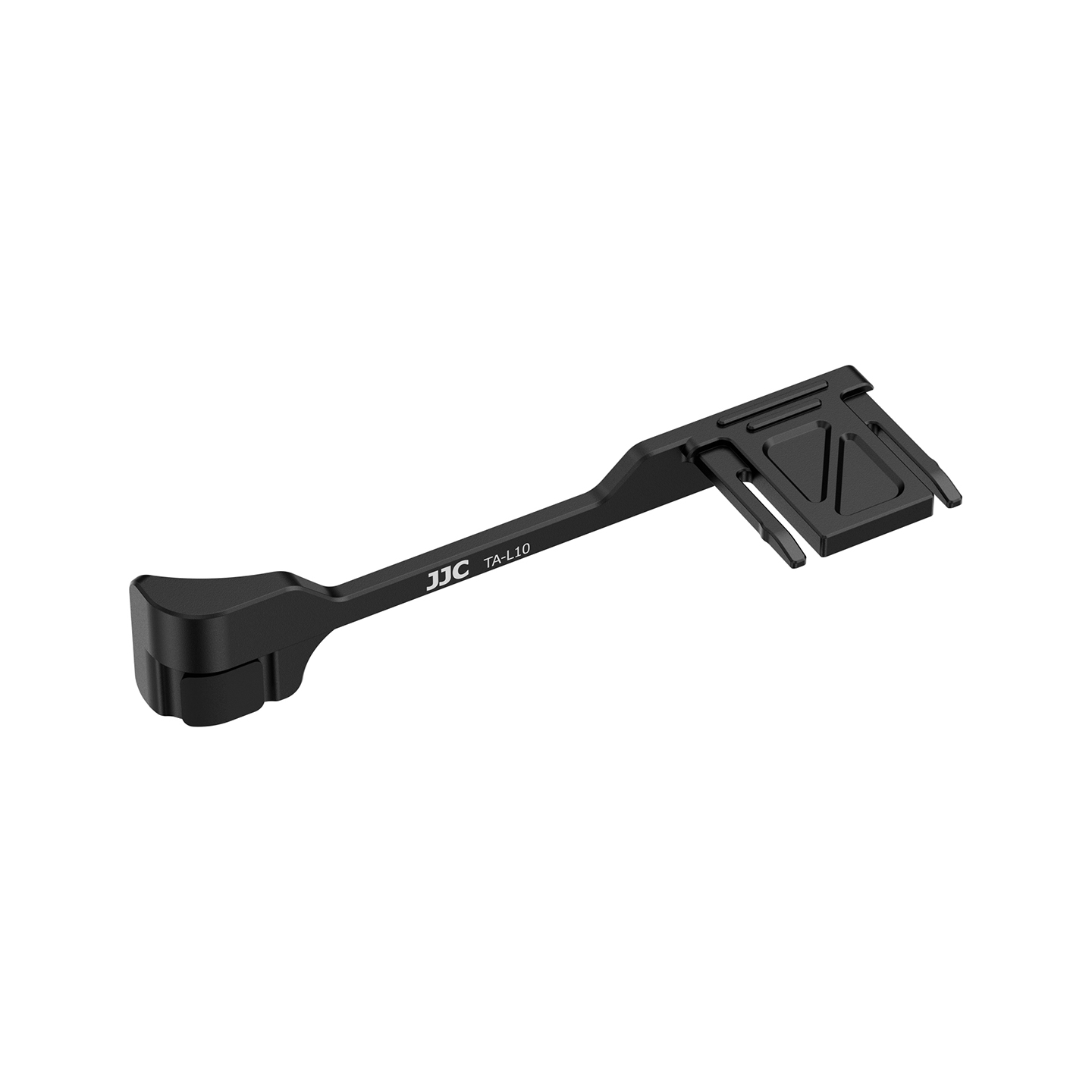 JJC Thumbs Up Grip for Panasonic Lumix L10 with Lightweight Aluminum Non-Slip Silicone Padding Anti-Scratch Hot Shoe Protection Black - Image 3