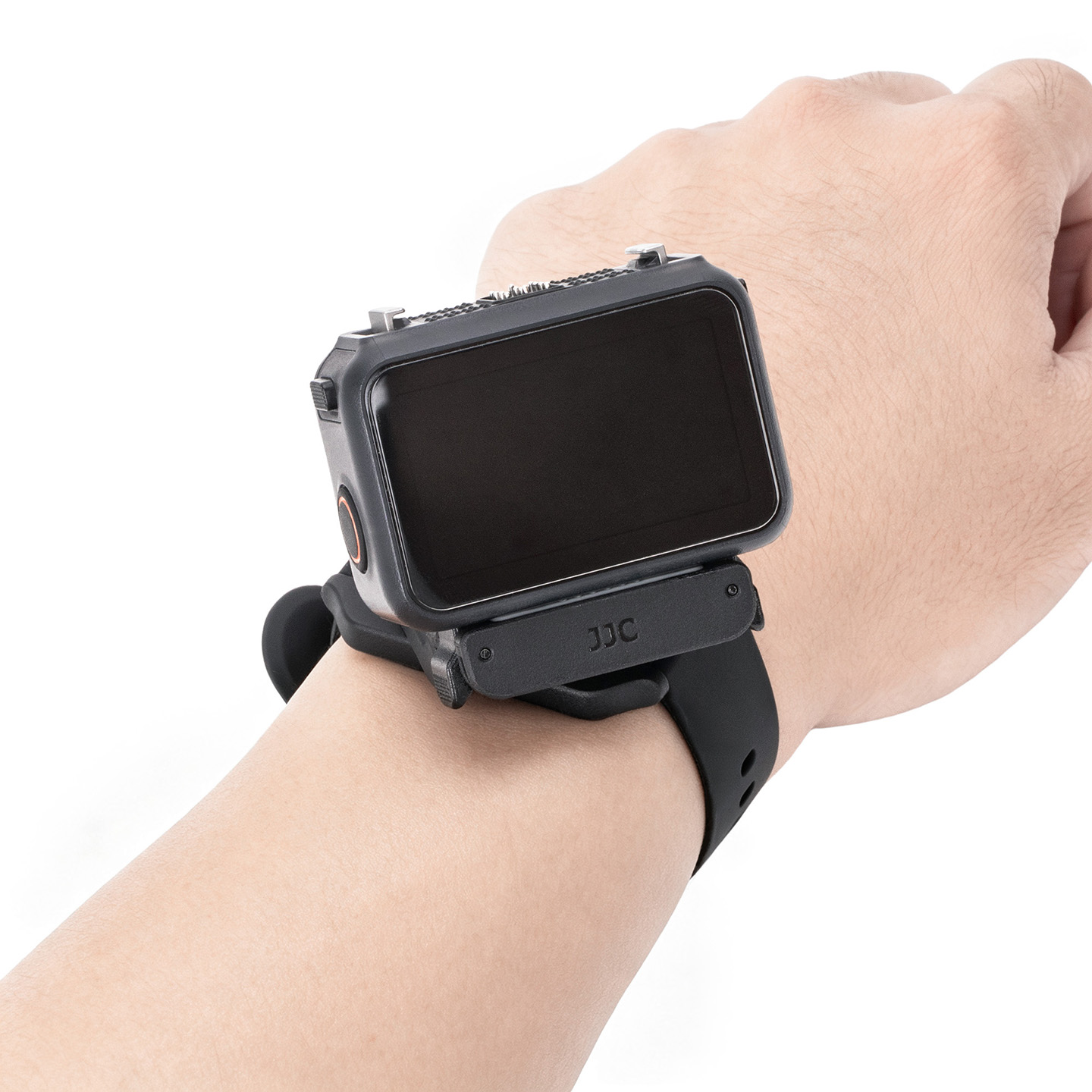 JJC Upgraded Wrist Strap Mount for Vision Dock of Osmo Nano, Xtra Atto, Hands-Free Screen Monitoring with Multi-Angle Adjustable Magnetic Quick-Release Base, Skin-Friendly Silicone Wristband, Vloging, POV Filming Accessory - Image 7