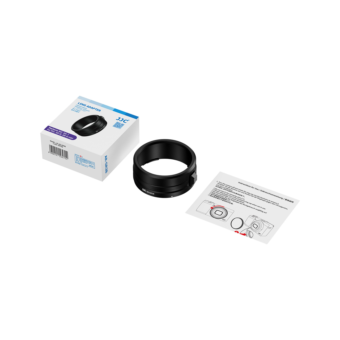 JJC Upgraded 49mm Filters Adapter for Ricoh GR III, GR III HDF with GW-4 Lens, Improved Locking Mechanism, Lightweight Aluminium Frame, replace Ricoh GA-1 - Image 10