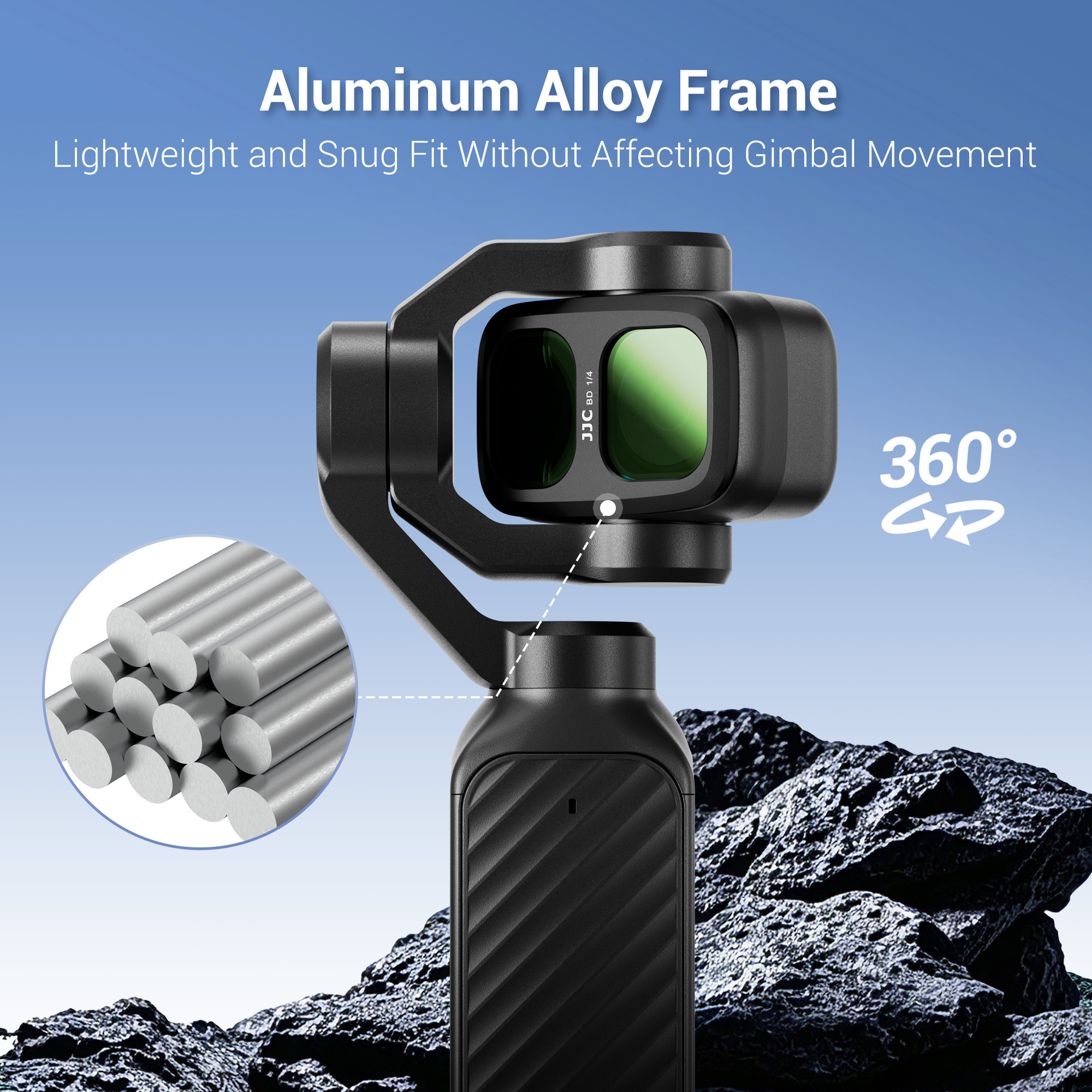 JJC UV Filter for Osmo Pocket 4P, Clip-On Type, Ultra-Thin Aluminum Frame, Multi-layer Coating Optical Glass, Fingerprint & Oil Resistant, With Storage Box, Screen Protector - Image 8