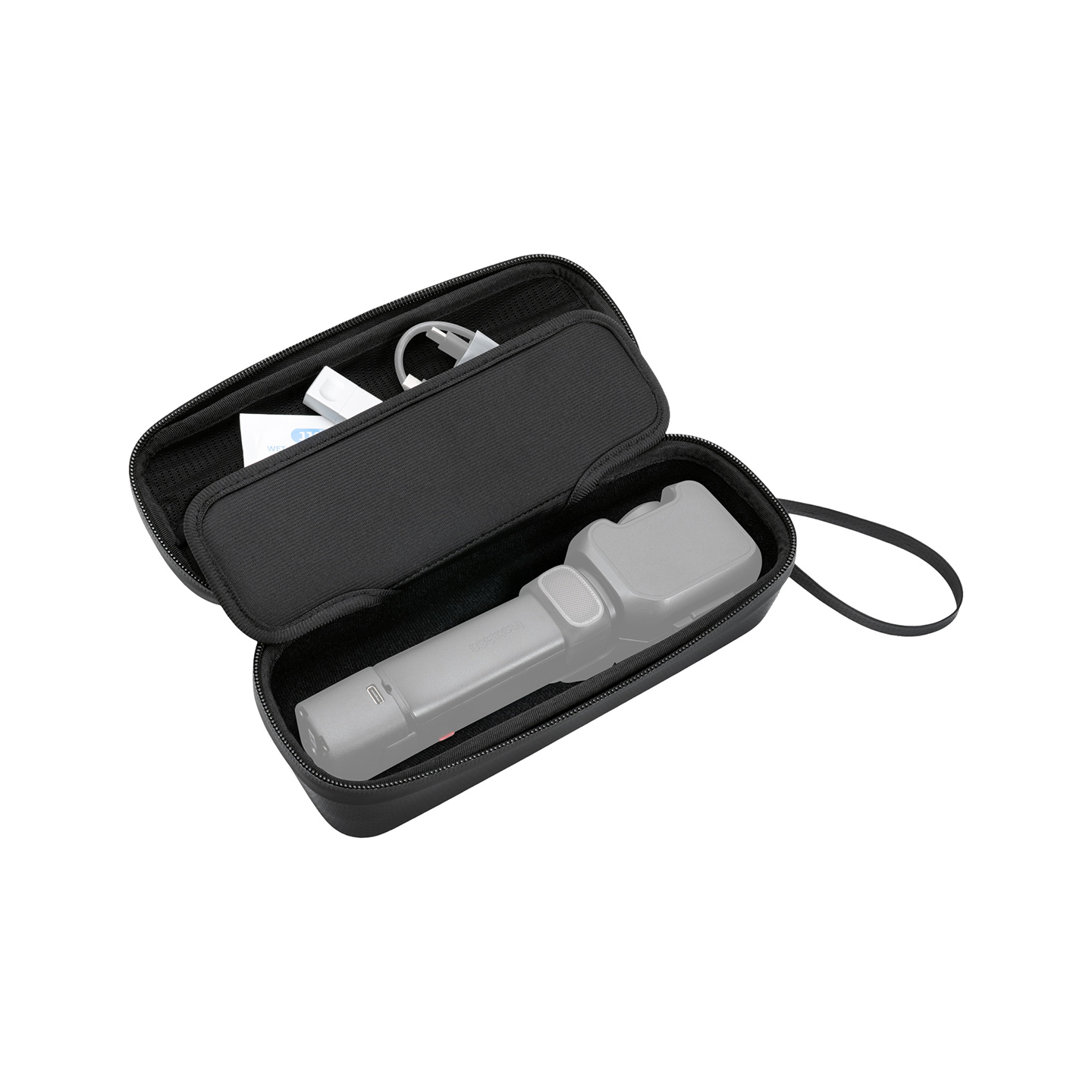 JJC Storage Case for Insta360 Luna Ultra, Splashproof Multi Hard Shell Protection, Soft Inner Absorb Impact, 3-Layer Storage Layout, Slots for Filters, TF cards, with Detachable Wrist Strap, Carabiner - Image 8